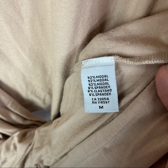 Rachel Pally REVOLVE Open Back Twist Front Beige Long Sleeve Top M - Picture 4 of 4